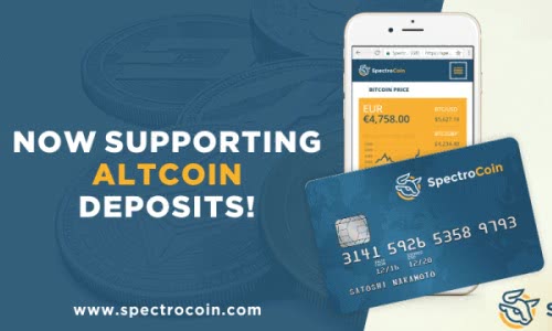SpectroCoin: крипто карта за плащане и теглене